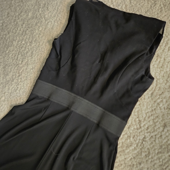 Corset style jumpsuit, black, size 4/ small, stretchy with wide legs - Picture 2 of 6